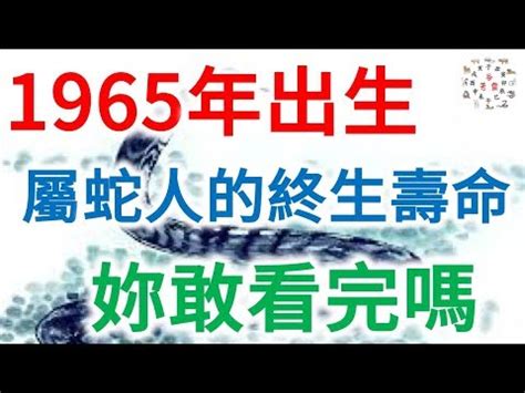 1965屬什麼|1965年出生是什麼年